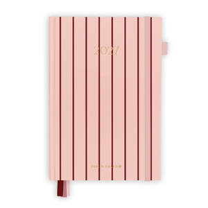 Teachers: 2027 A5 Horizontal Planner - Rosé Pinstripe - PRE-ORDER (SEPTEMBER)