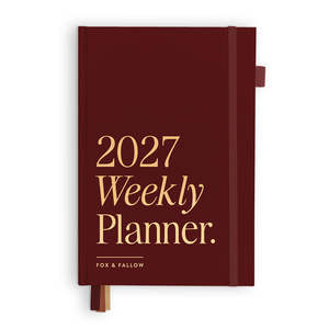 Teachers: 2027 A5 Horizontal Planner - Cherry - PRE-ORDER (SEPTEMBER)