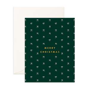 Christmas Tiny Bows Pine Greeting Card - PRE-ORDER (SEPTEMBER)