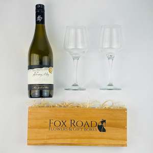 Gift Basket: Roaring Meg Pinot Gris and Glasses Gift Box