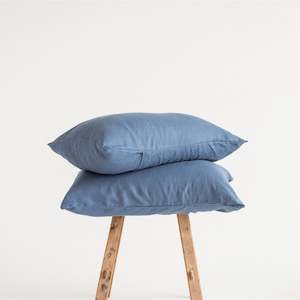 Pillowcases: Coastal Blue Linen Pillowcases