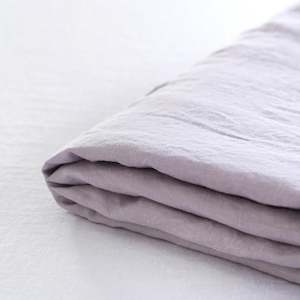 Lilac Linen Flat Sheet