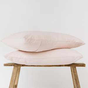 Sheet Sets Pillowcases: Blush Pink Linen Pillowcases