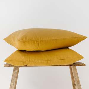 Ginger Honey Linen Pillowcases