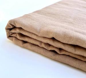 Malt Brown Linen Single Fitted Sheet Sale