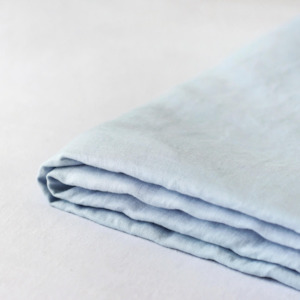 Powder Blue Linen Single Flat Sheet Sale
