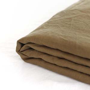 Olive Green Linen Single Flat Sheet Sale