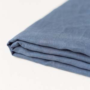Flat Sheets: Coastal Blue Linen Single Flat Sheet Sale