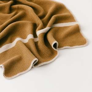 Wool Baby Blankets: Ginger Honey Wool Baby Blanket