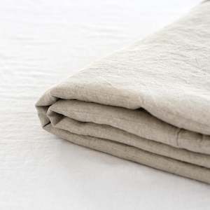 Natural Linen Fitted Sheet - Extra Deep Drop