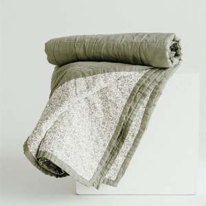 Evelyn x Cactus Linen Cot Quilt