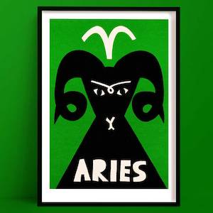 Aries Print | Zodiac Wall Art