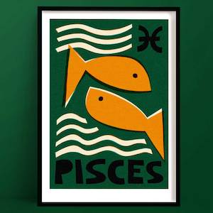 Star Sign Prints: Pisces Print | Astrology Poster