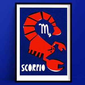 Star Sign Prints: Scorpio Print | Astrology Poster