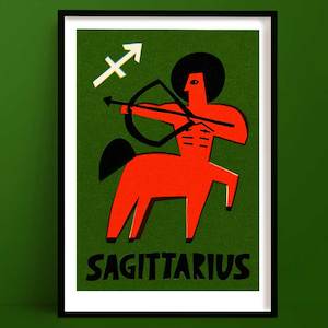 Star Sign Prints: Sagittarius Print | Zodiac Wall Art