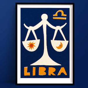 Libra Print | Horoscope Art