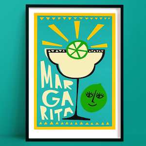 Margarita Cocktail Print | Summery Wall Art