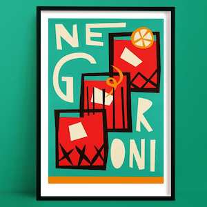 Negroni Print | Bold Retro Wall Decor