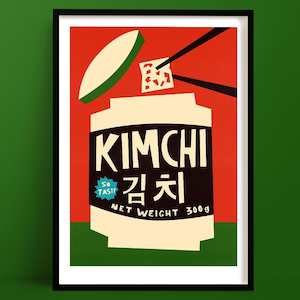 Bestsellers Art Prints: Kimchi Print | Art for Foodies