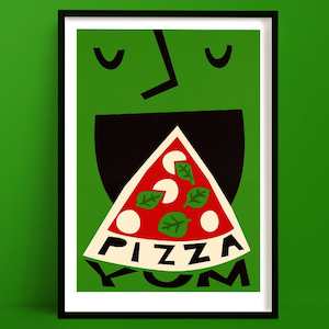 Bestsellers Art Prints: Pizza Print | Italian Food Art