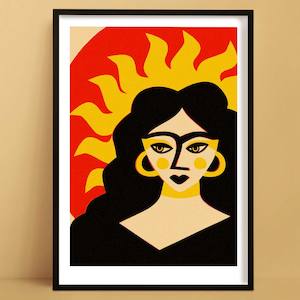 Portraits: Sun Goddess Print | Sun Art