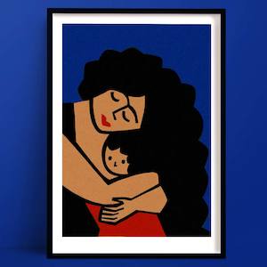 Portraits: Mother and Baby Print | Family Art
