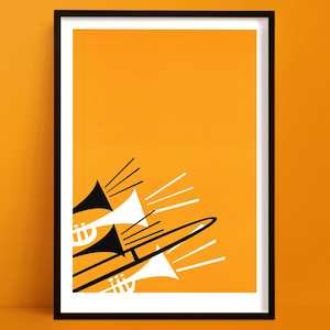 Brass Instruments Print | Studio Wall Art