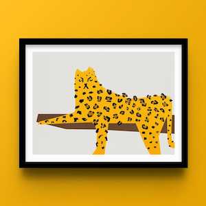 Leopard Wall Art Print | Safari Poster
