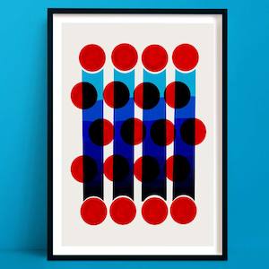 New Prints: Flicker Abstract Wall Art | Navy Blue Decor