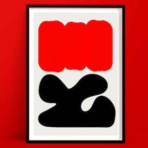 New Prints: Sundown Abstract Wall Art | Modern Art Print