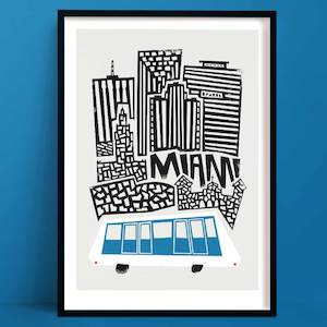 Hallway Wall Art: Miami Print | Florida Poster