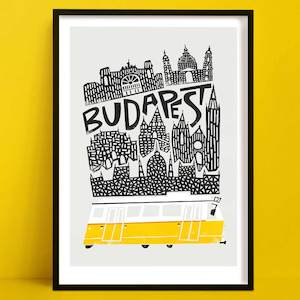 Hallway Wall Art: Budapest Print | European City Art