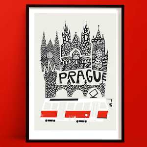 Hallway Wall Art: Prague Print | European Travel Poster