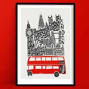 London Poster | Retro Travel Print