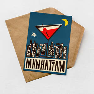 All: Manhattan Cocktail Card (Pack of 6)