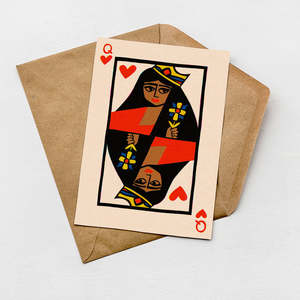 Queen of Hearts Card (Pack of 6)