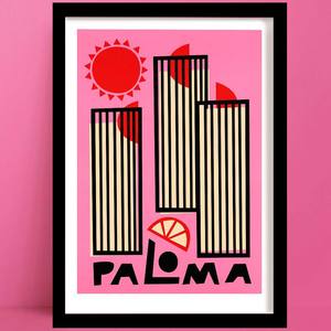 Wholesale Prints: Paloma Print | Grapefruit Bar Wall Decor