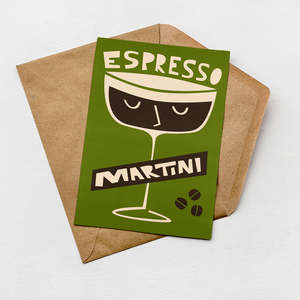Cocktail Cards: Espresso Martini Card (Pack of 6)