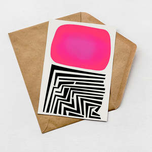 Abstract Cards: Labyrinth Abstract Art Card (Pack of 6)