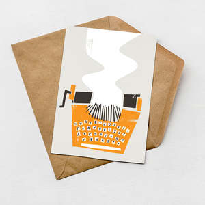 Hobbies And Interests Cards: Typewriter Card (Pack of 6)