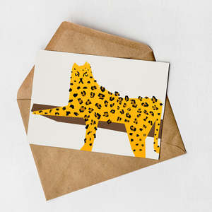 Leopard Wall Art Card (Pack of 6)