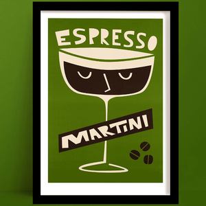 Cocktail Prints 1: Espresso Martini Print | Elegant Wall Art