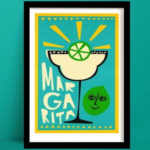 Margarita Cocktail Print | Summery Wall Art