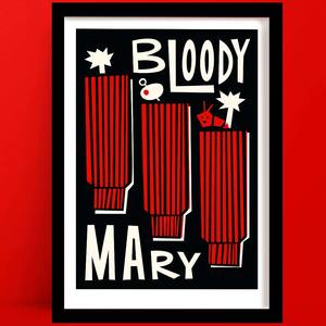 Bloody Mary Print | Retro Kitchen Decor