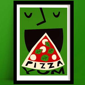 Cocktail Prints 1: Pizza Print | Italian Food Art