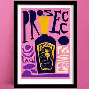 Prosecco Print | Fun and Quirky Kitchen Print