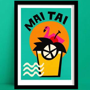 Mai Tai Print | Tropical Wall Decor
