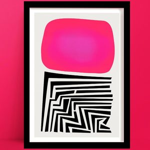 Abstract Prints 1: Labyrinth Abstract Art Print | Large Wall Art