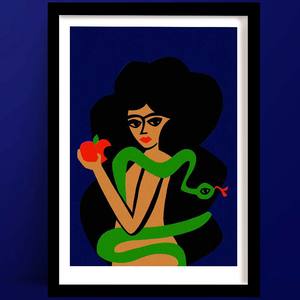Portrait Prints: Eve Portrait Print | Female Empowerment Art