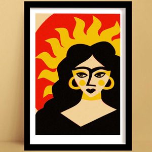Portrait Prints: Sun Goddess Print | Sun Art